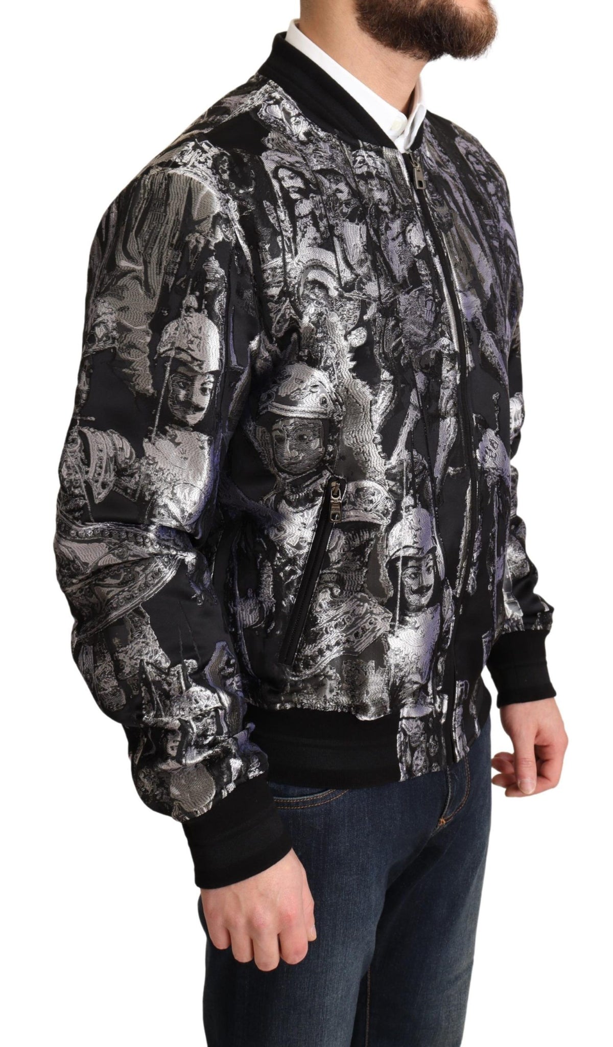 Dolce & Gabbana bombers for men in black, product view 2