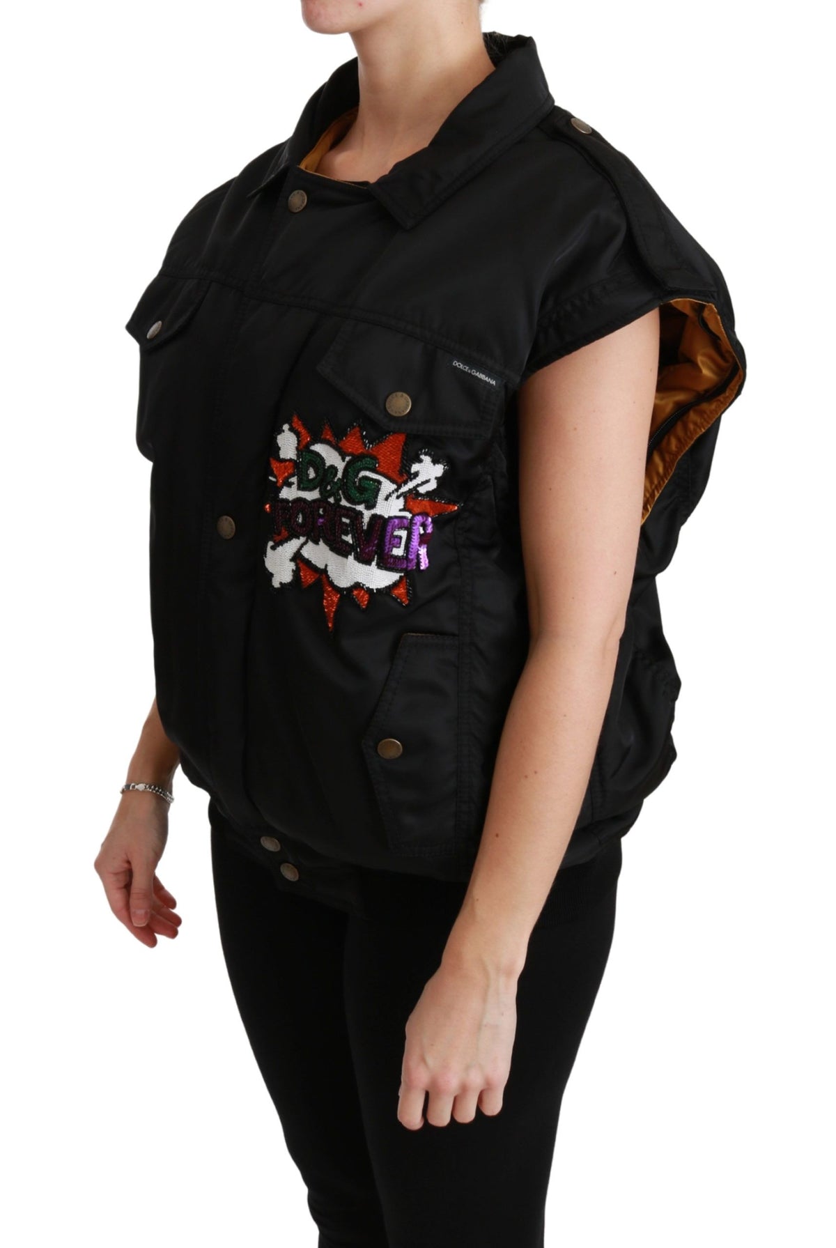 Dolce & Gabbana bombers for women in black, product view 7