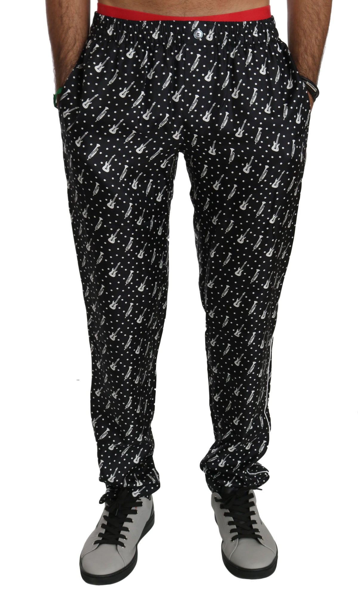 Dolce & Gabbana casual pants for men in black, product view 1