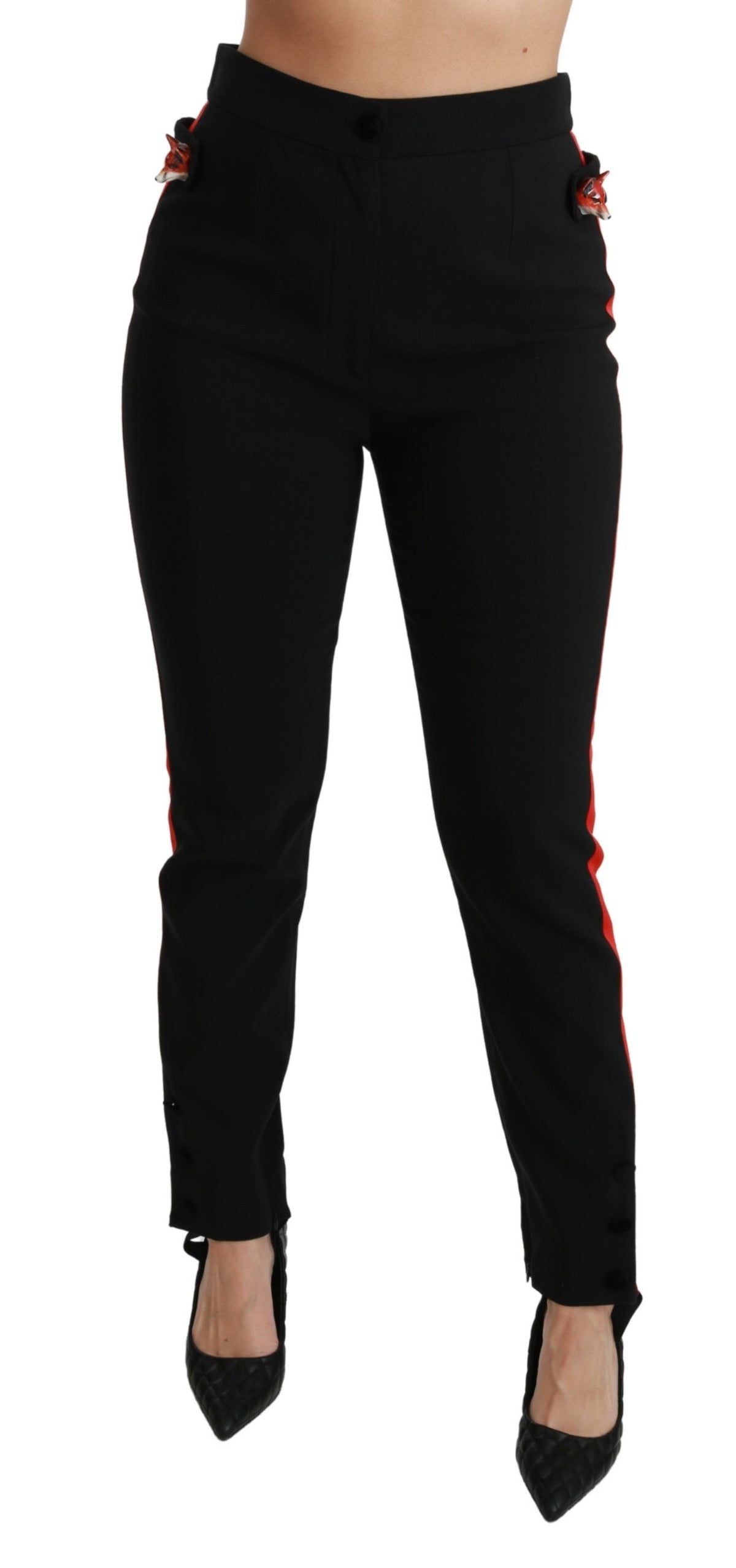 Dolce & Gabbana casual pants for women in black, product view 1