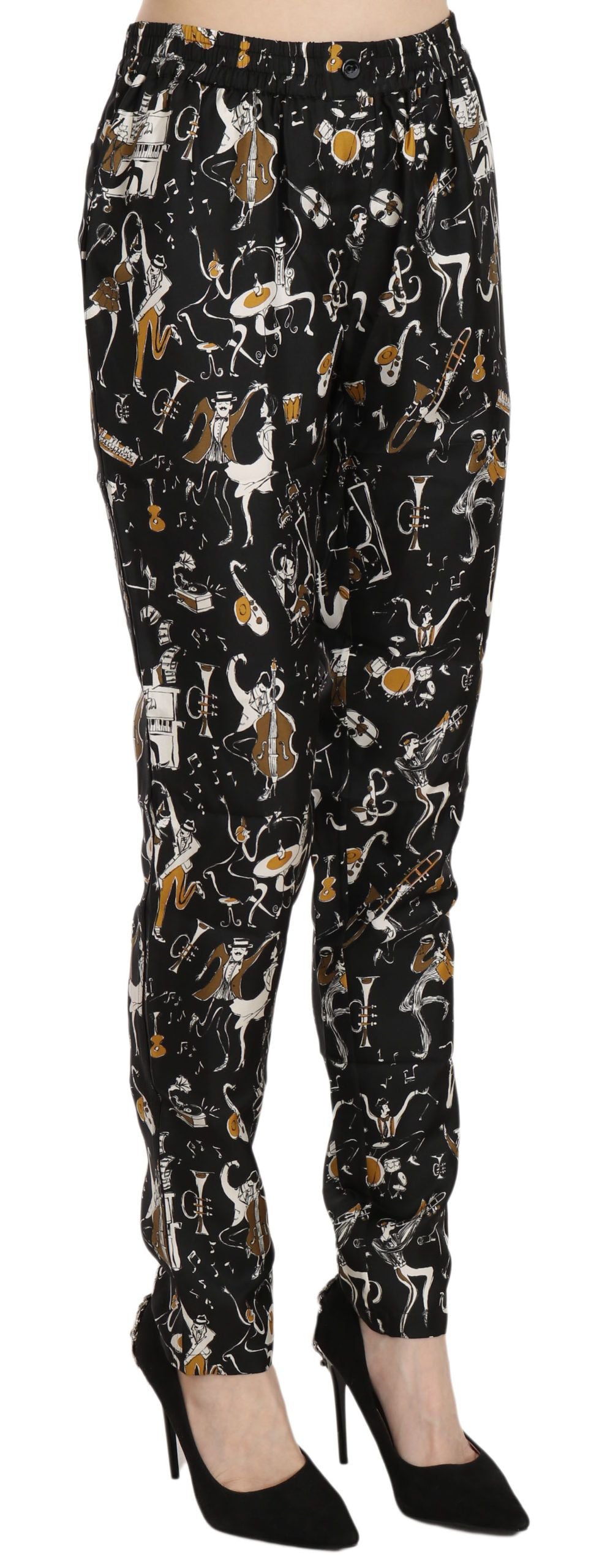 Dolce & Gabbana casual pants for women in black, product view 2