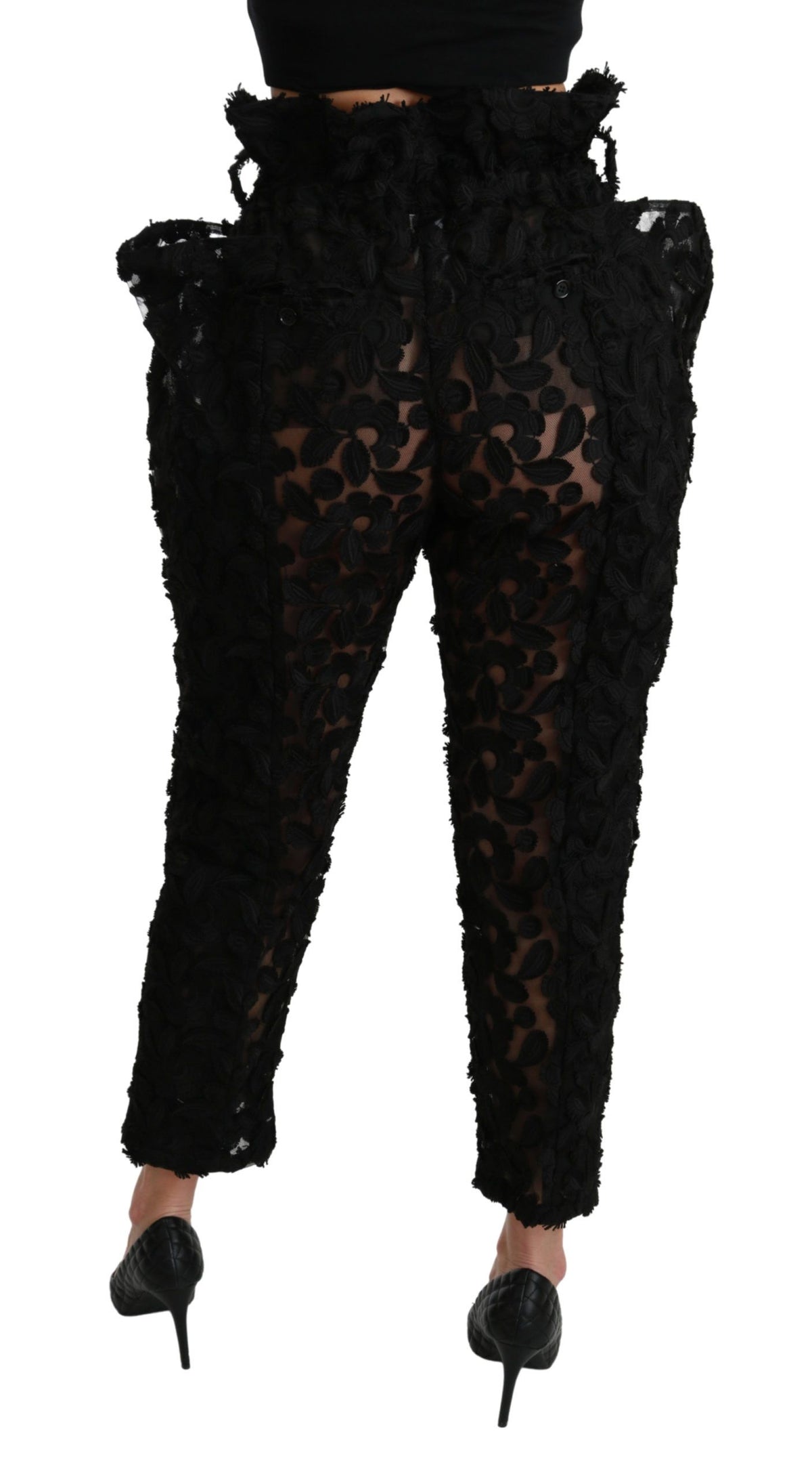 Dolce & Gabbana casual pants for women in black, product view 2