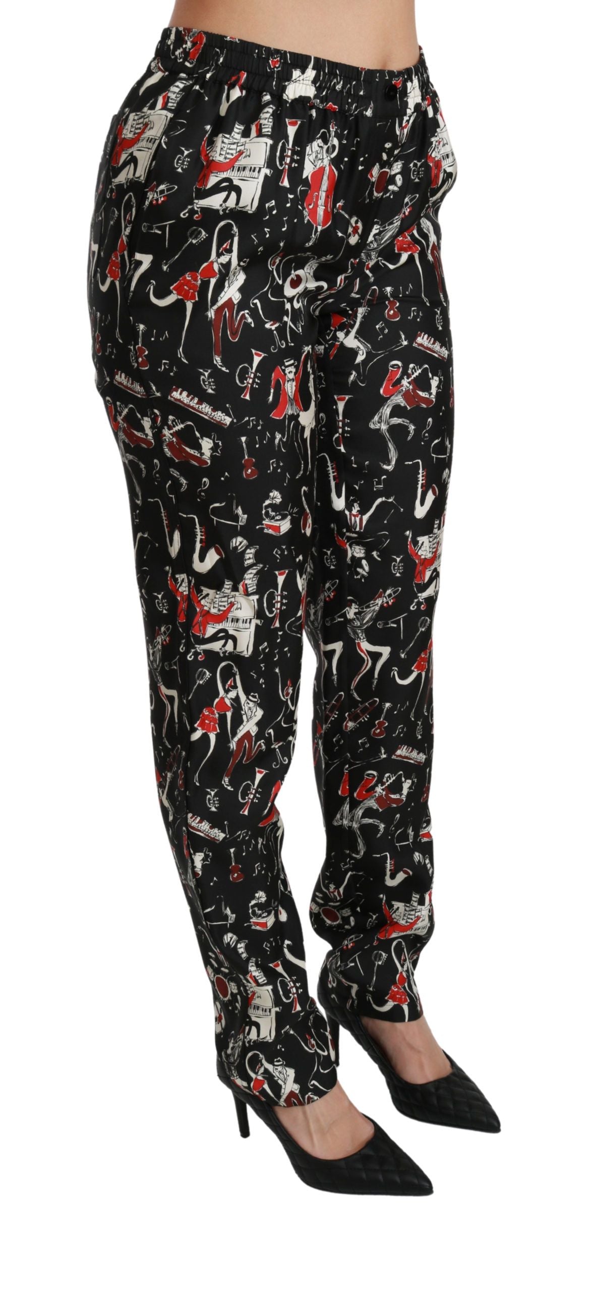 Dolce & Gabbana casual pants for women in black, product view 3