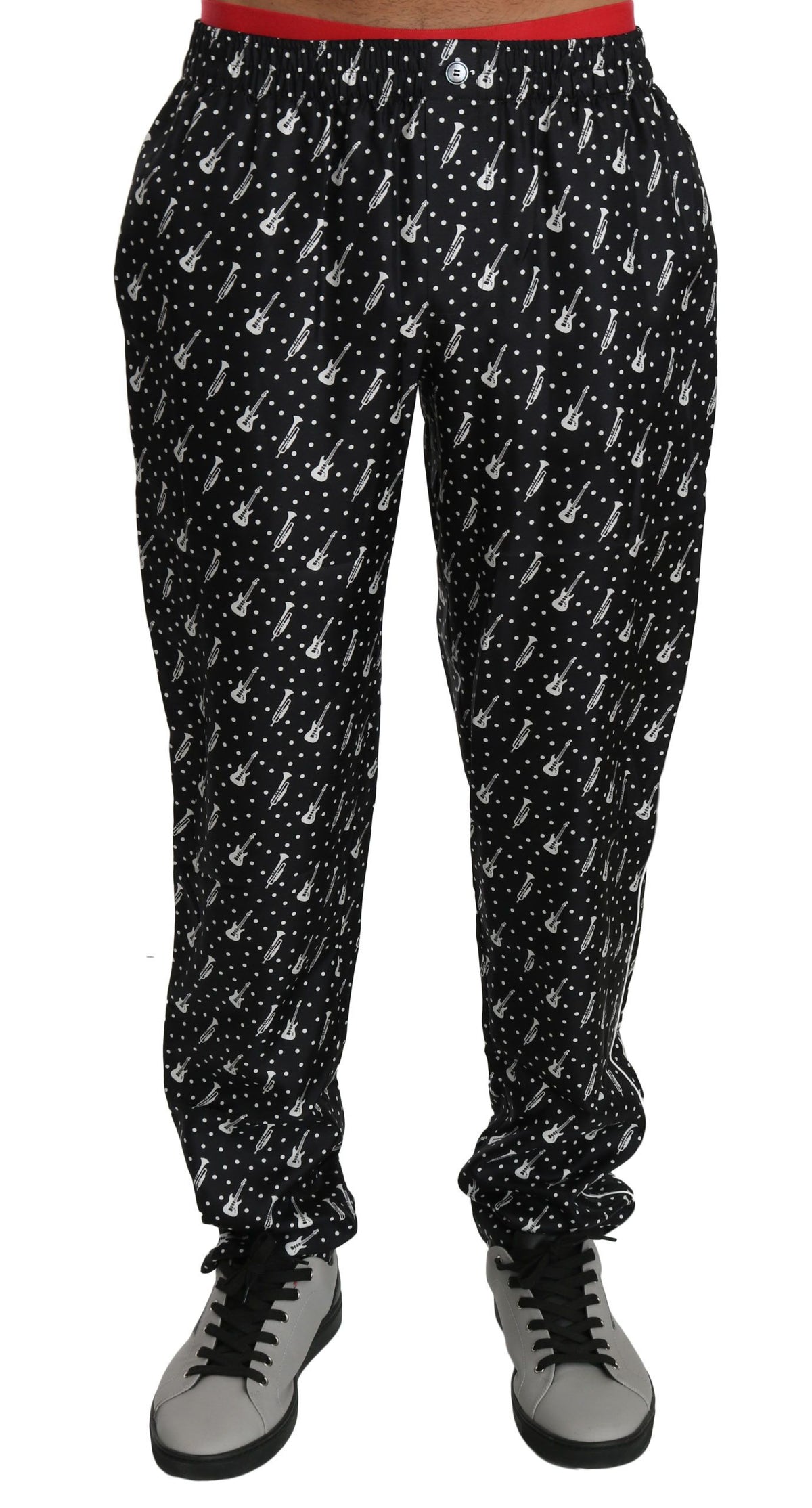 Dolce & Gabbana casual pants for men in black, product view 4