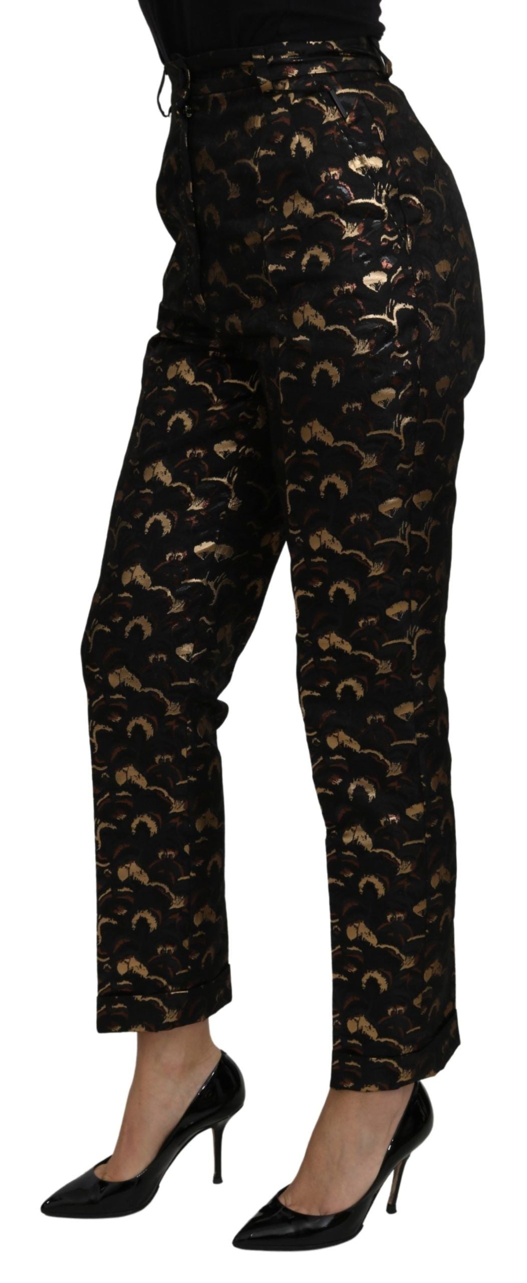 Dolce & Gabbana casual pants for women in black, product view 4