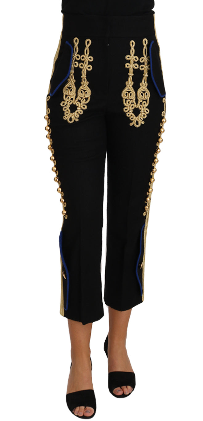 Dolce & Gabbana dress pants for women in black, product view 1