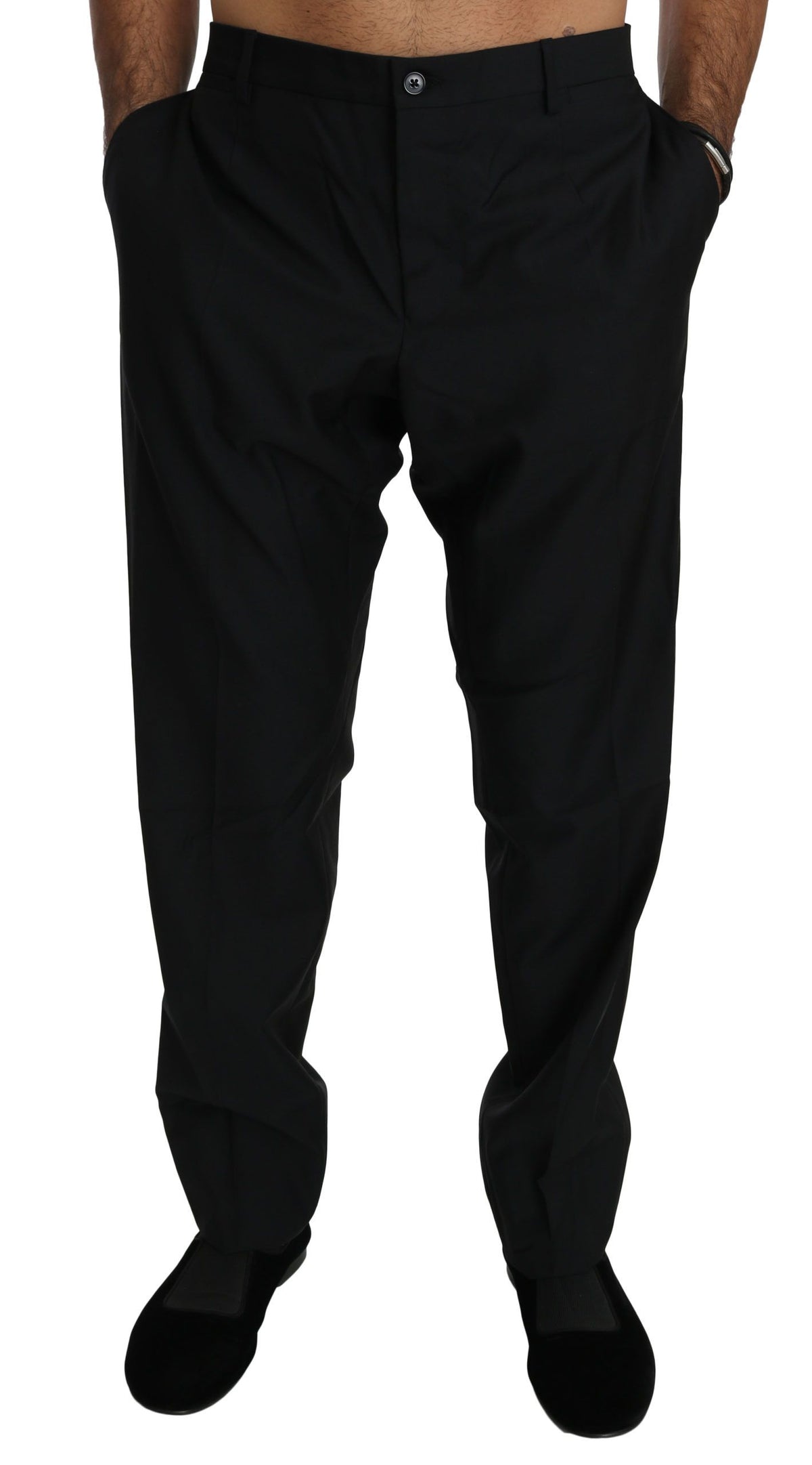 Dolce & Gabbana dress pants for men in black, product view 1