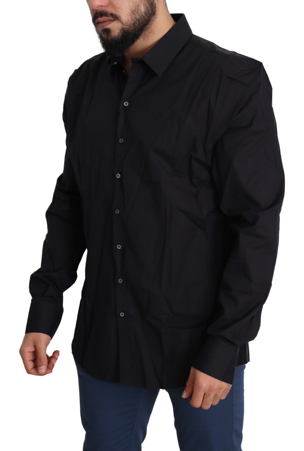 Dolce & Gabbana dress shirts for men in black, product view 2