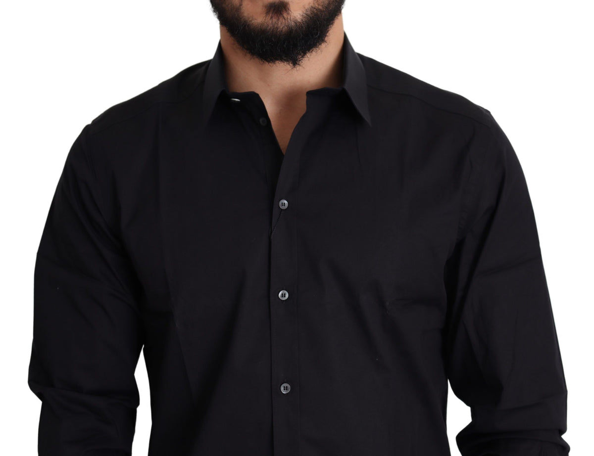 Dolce & Gabbana dress shirts for men in black, product view 4