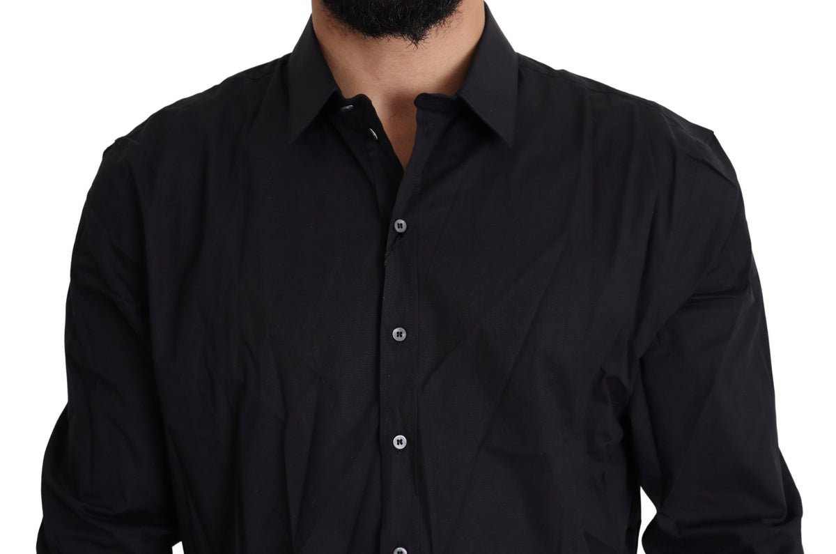 Dolce & Gabbana dress shirts for men in black, product view 4