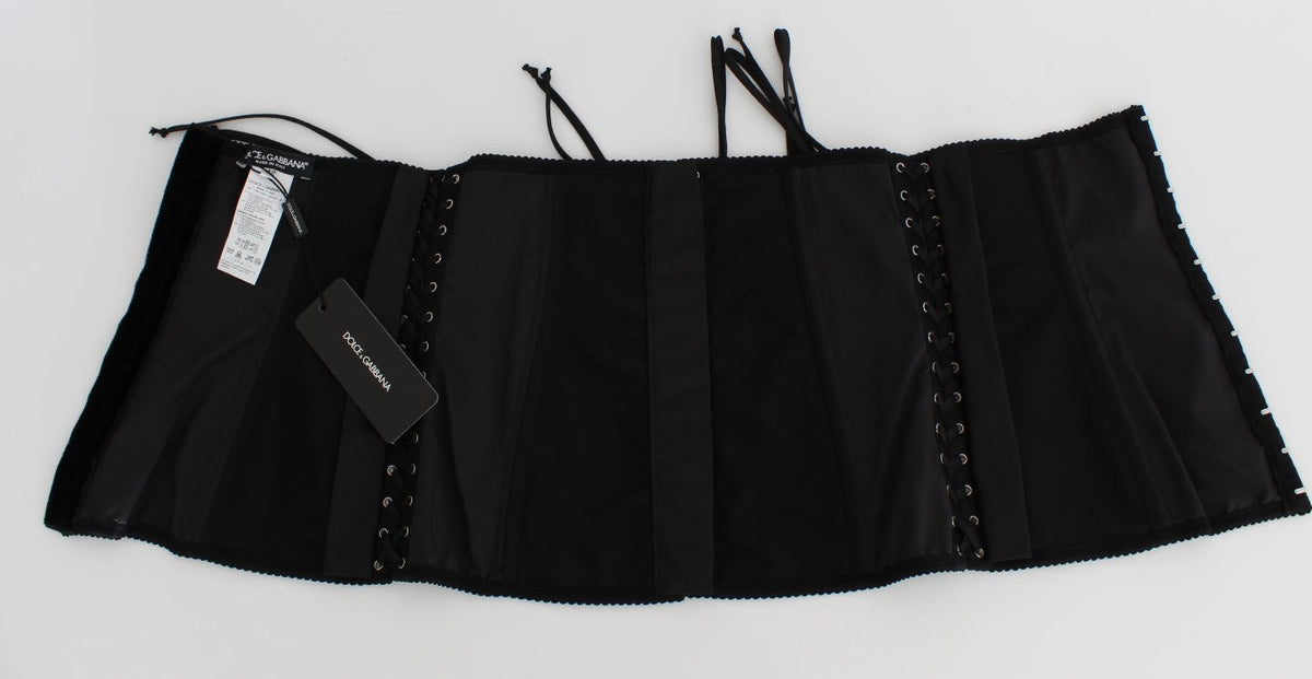 Dolce & Gabbana high-waist belts for women in black, product view 8