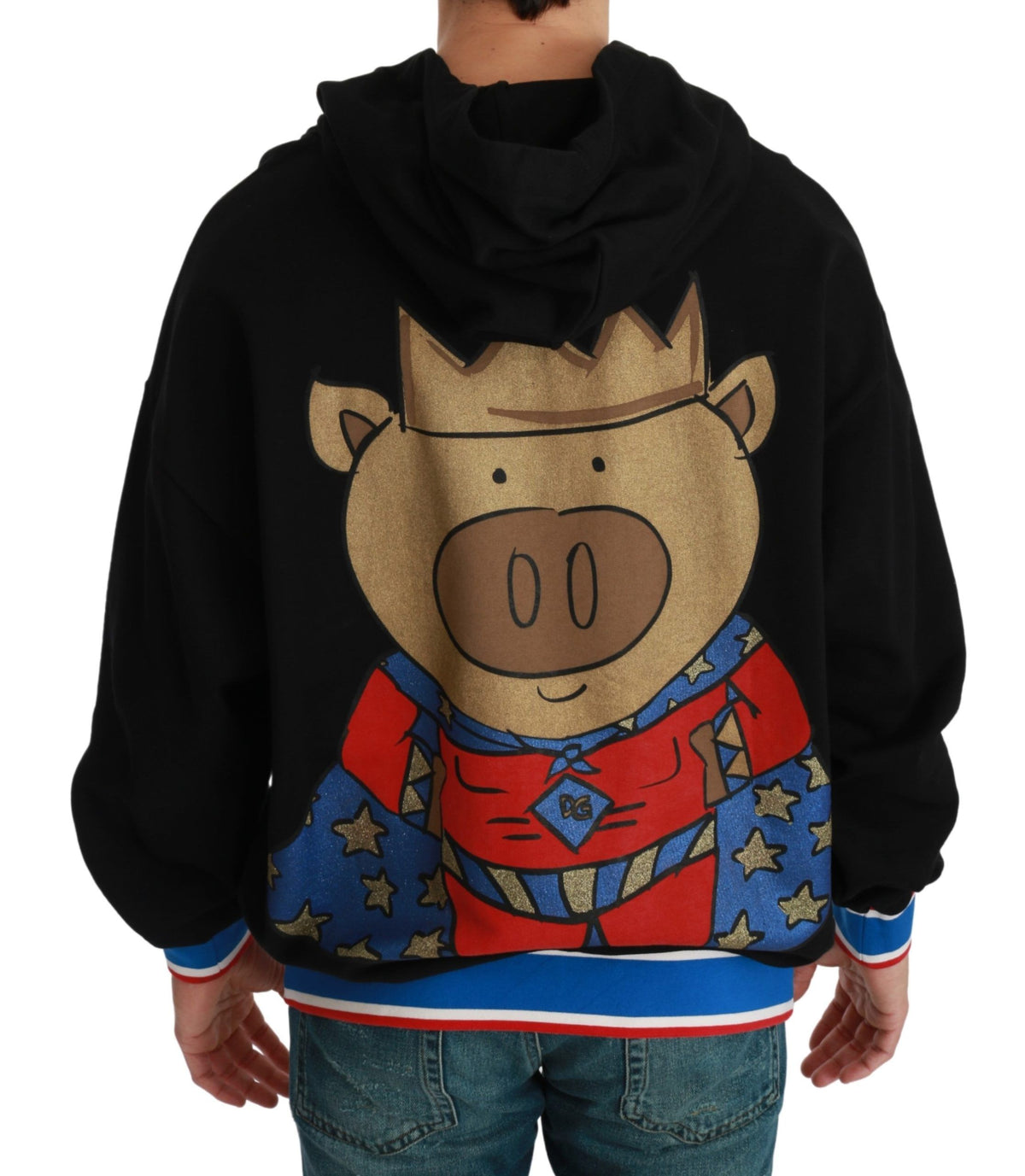 Dolce & Gabbana hoodies for men in black, product view 3
