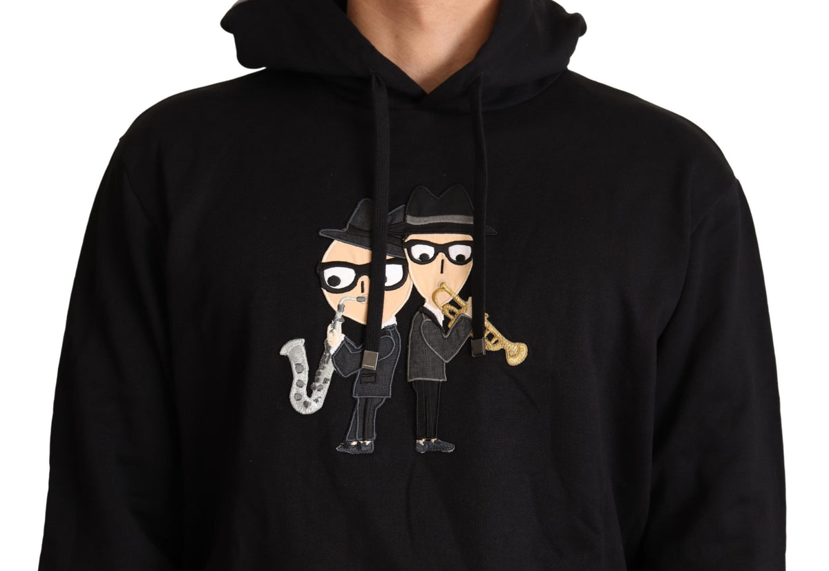 Dolce & Gabbana hoodies for men in black, product view 5