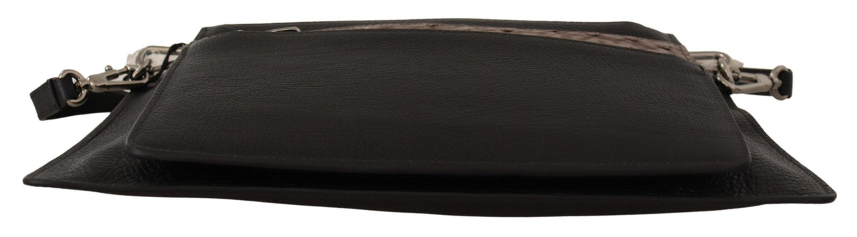Dolce & Gabbana leather bags for men in black, product view 5