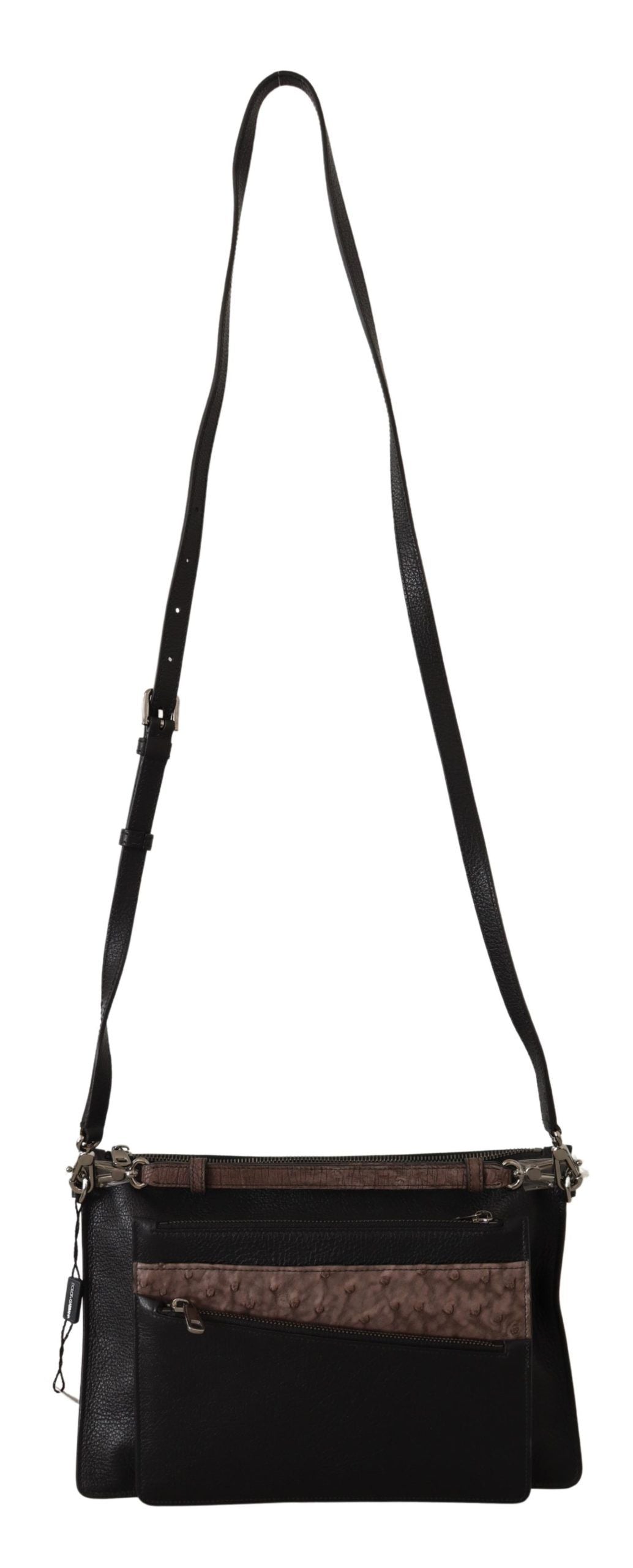 Dolce & Gabbana leather bags for men in black, product view 6