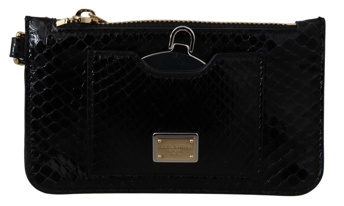 Dolce & Gabbana leather wallets for women in black, product view 1
