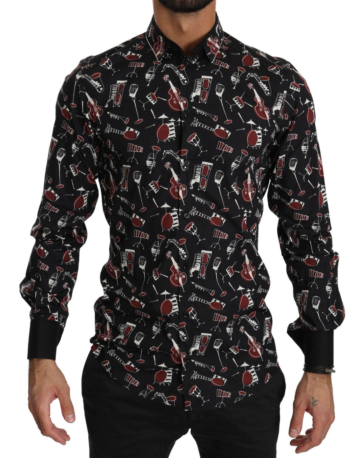Dolce & Gabbana long sleeve for men in black, product view 1