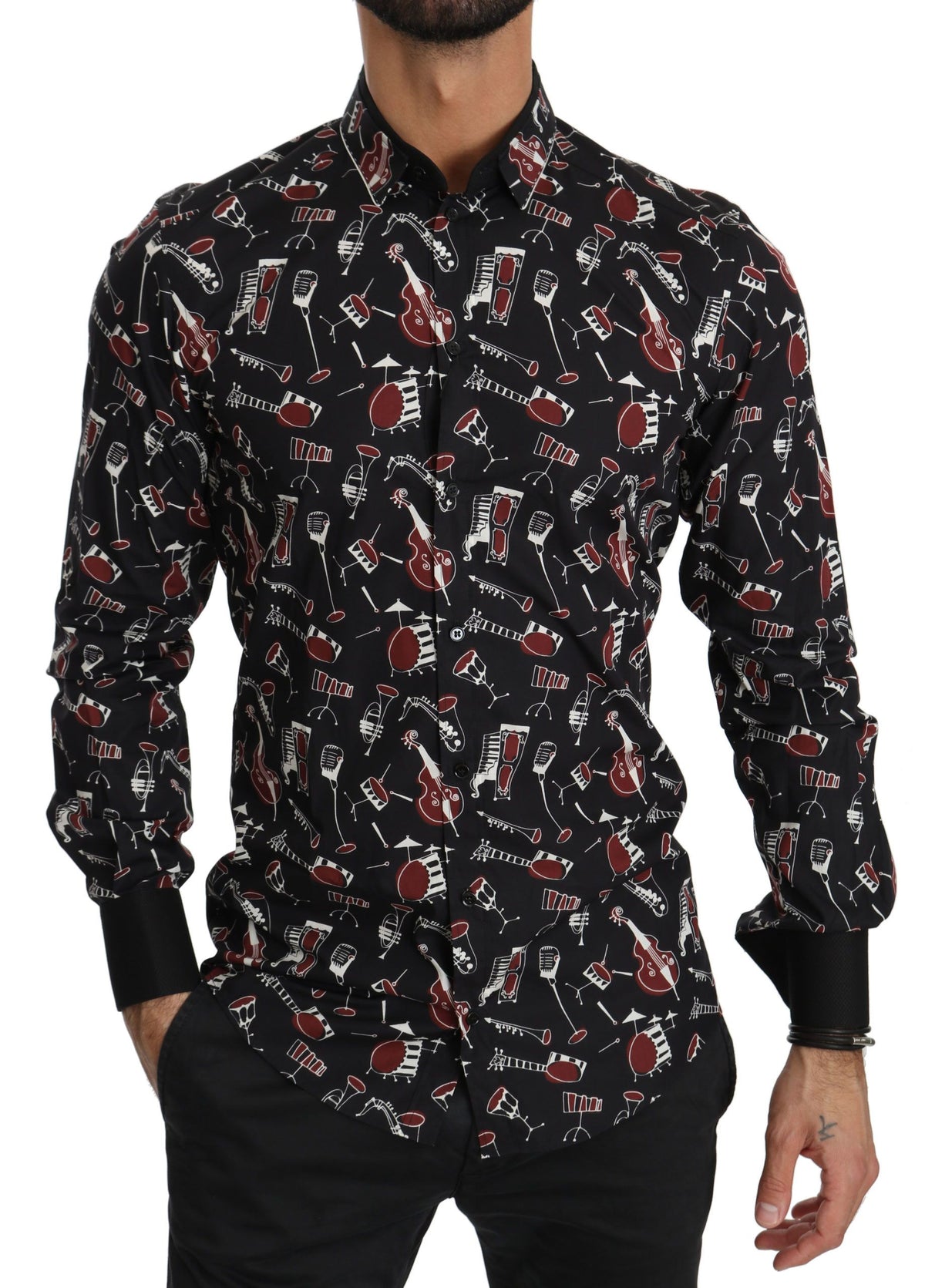 Dolce & Gabbana long sleeve for men in black, product view 2