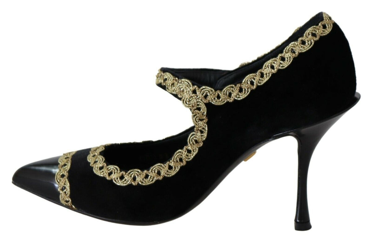 Dolce & Gabbana mid heel for women in black, product view 2
