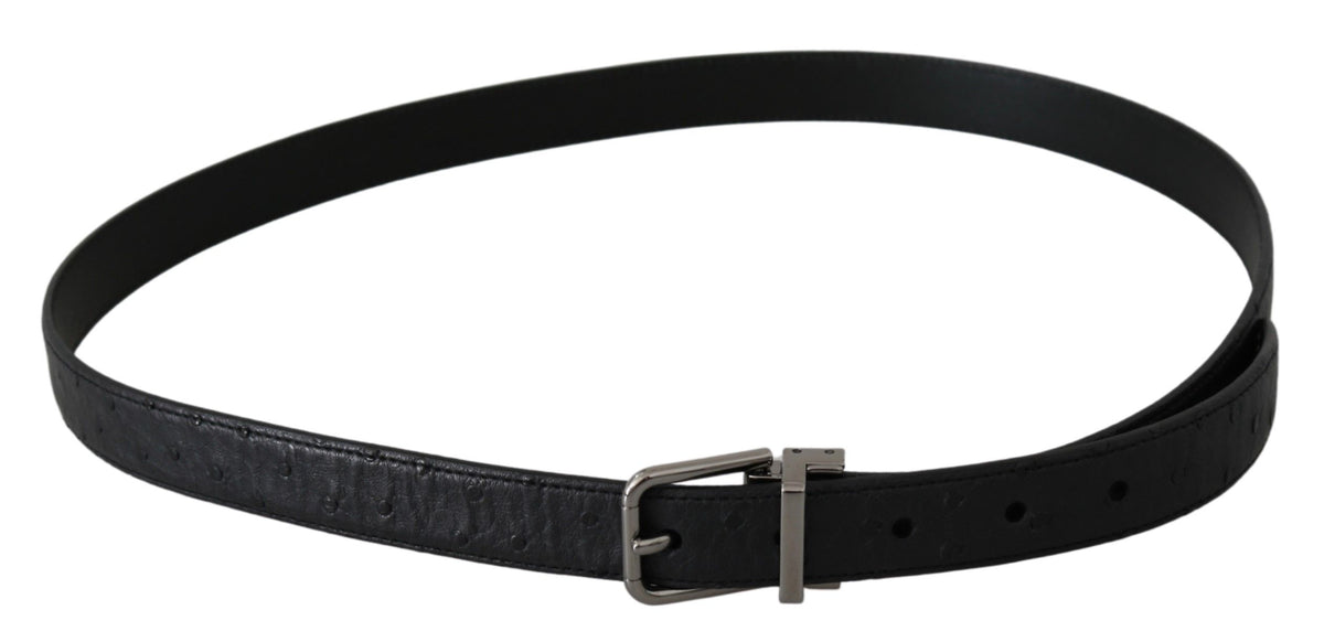 Dolce & Gabbana regular belts for men in black, product view 3