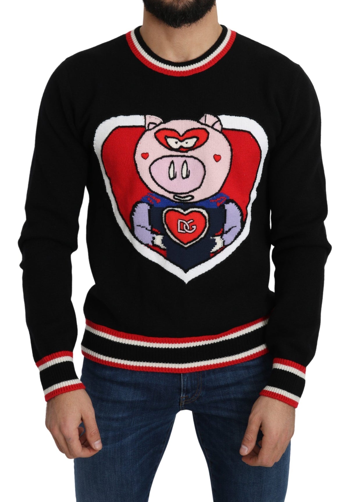 Dolce & Gabbana sweatshirts for men in black, product view 1