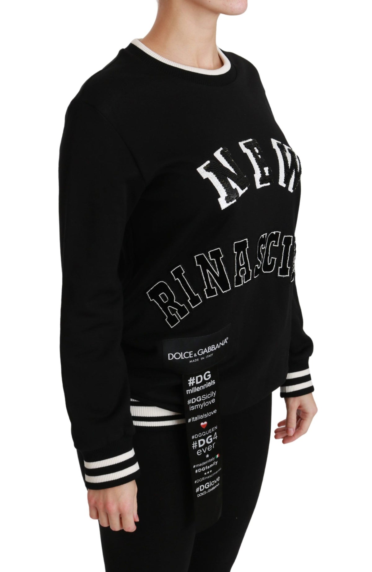 Dolce & Gabbana sweatshirts for women in black, product view 2