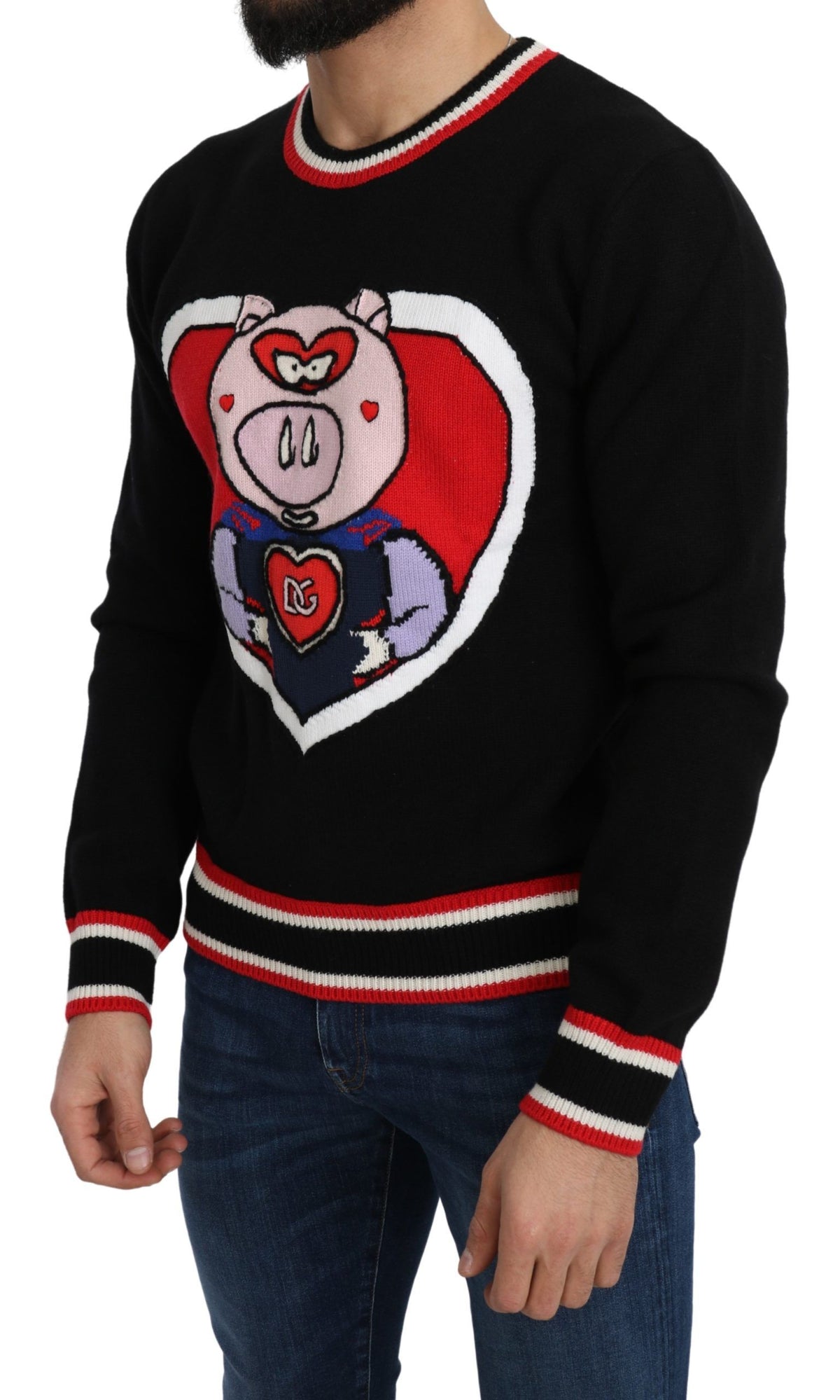 Dolce & Gabbana sweatshirts for men in black, product view 2