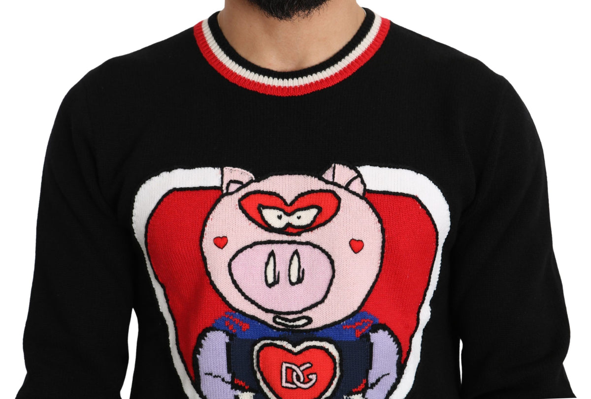 Dolce & Gabbana sweatshirts for men in black, product view 4