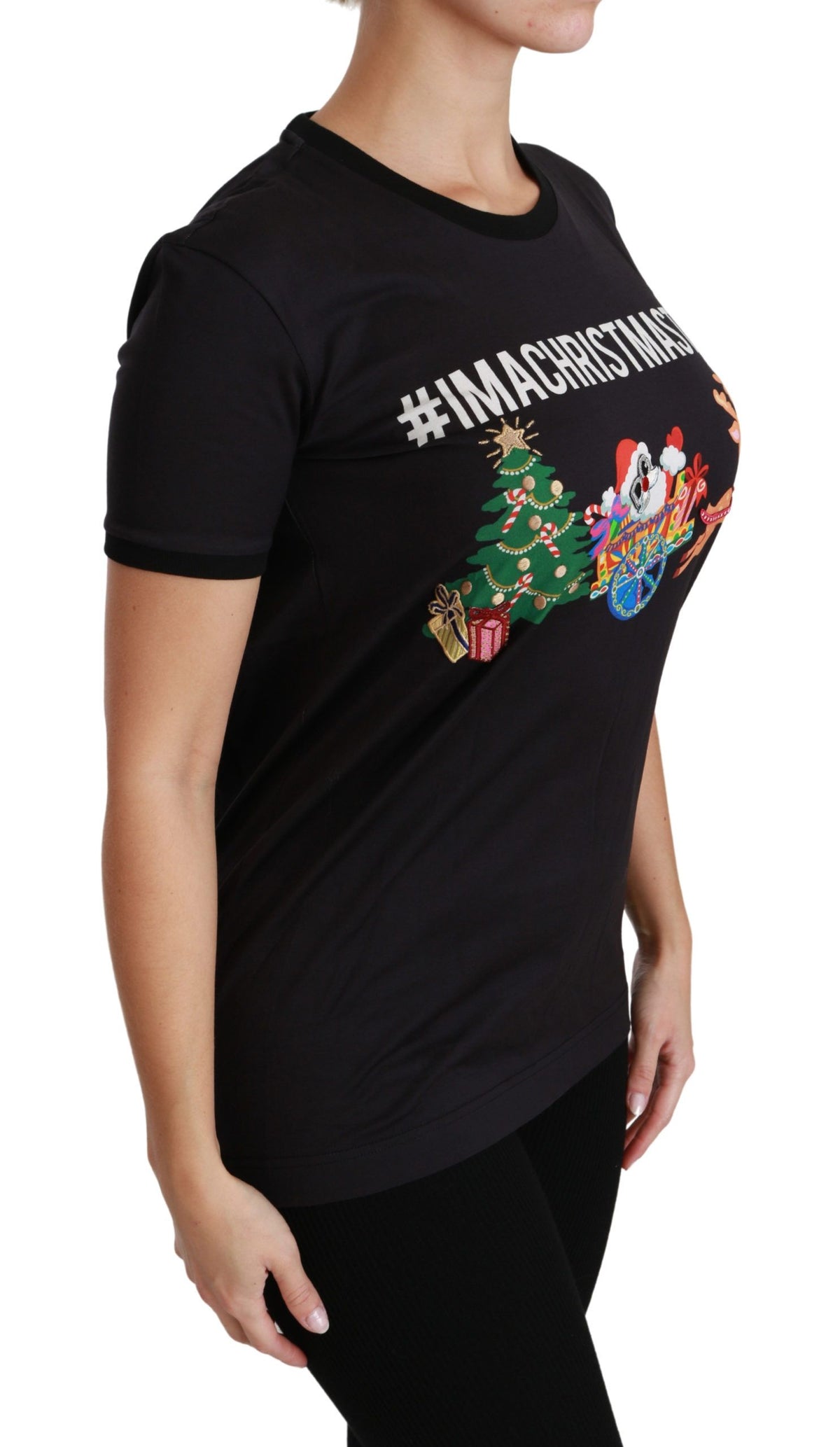 Dolce & Gabbana t-shirts for women in black, product view 2
