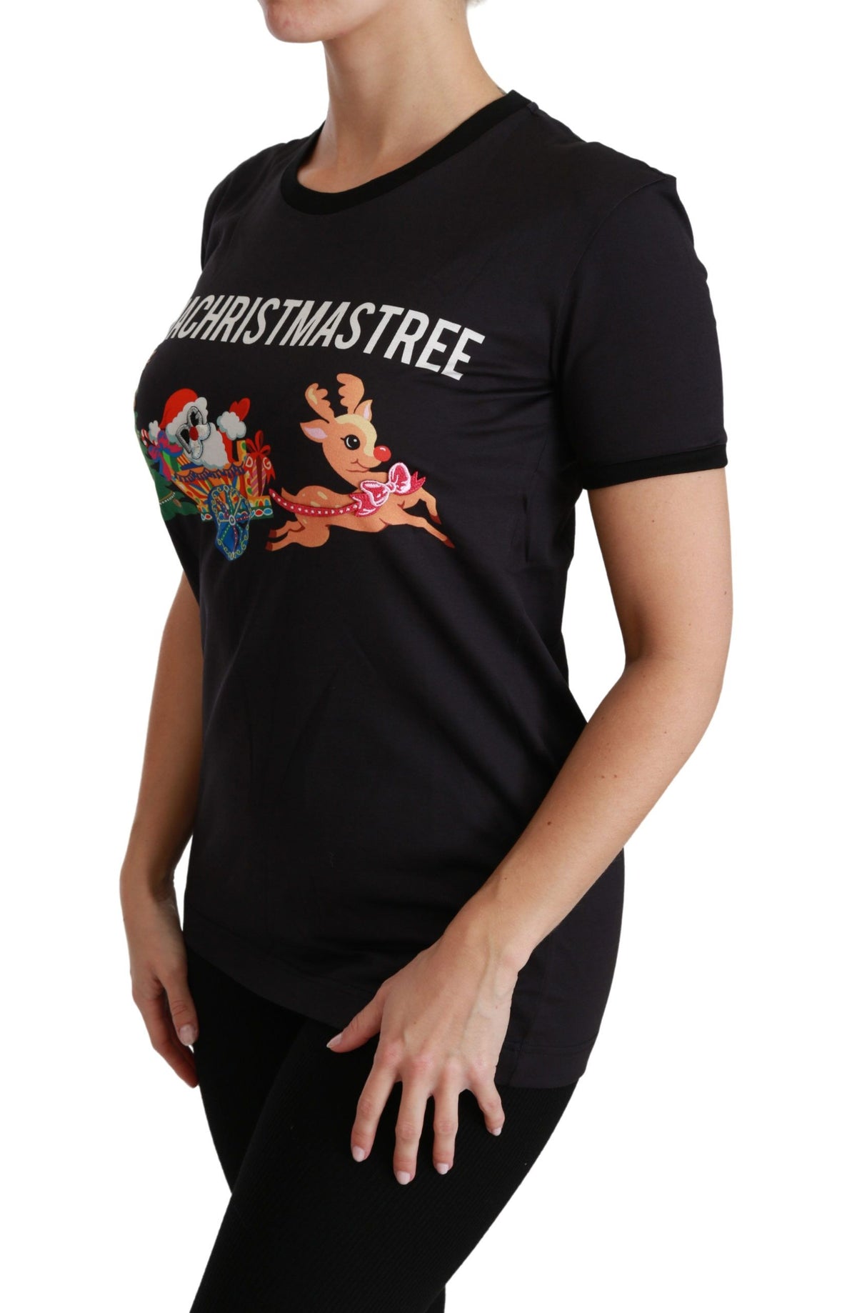 Dolce & Gabbana t-shirts for women in black, product view 3