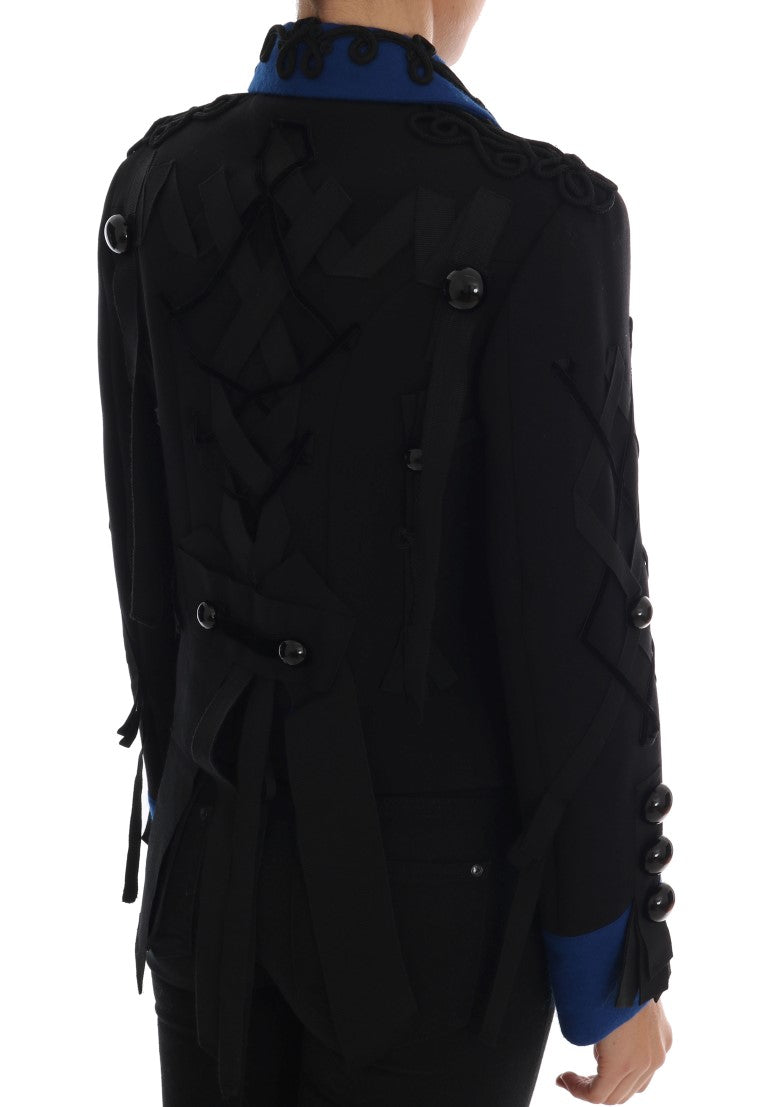 Dolce & Gabbana trench coats for women in black, product view 3