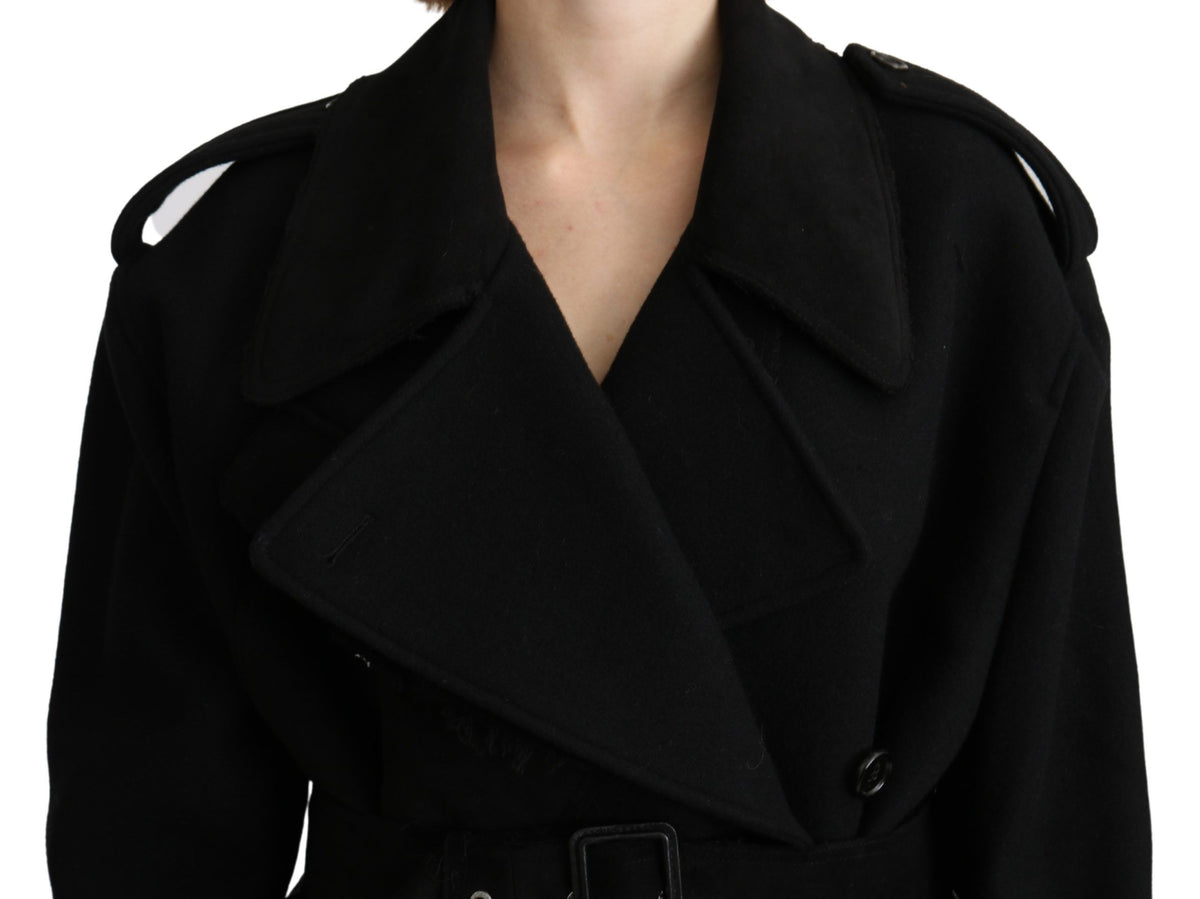 Dolce & Gabbana trench coats for women in black, product view 5