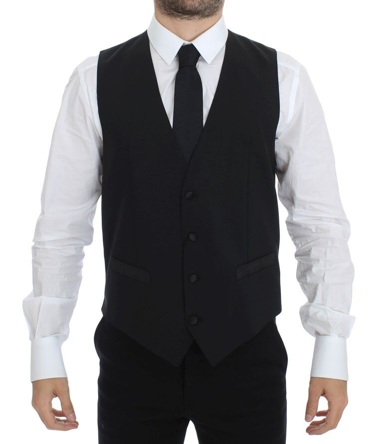 Dolce & Gabbana waistcoats for men in black, product view 1