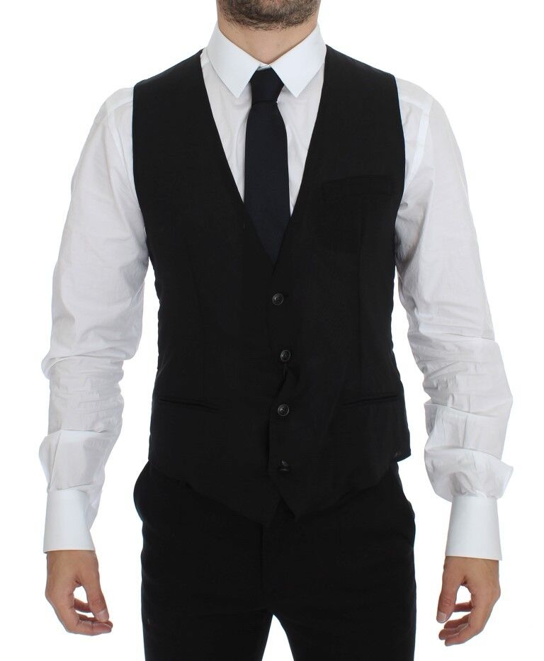 Dolce & Gabbana waistcoats for men in black, product view 1