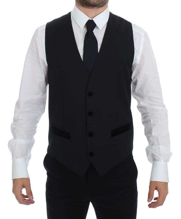 Dolce & Gabbana waistcoats for men in black, product view 1