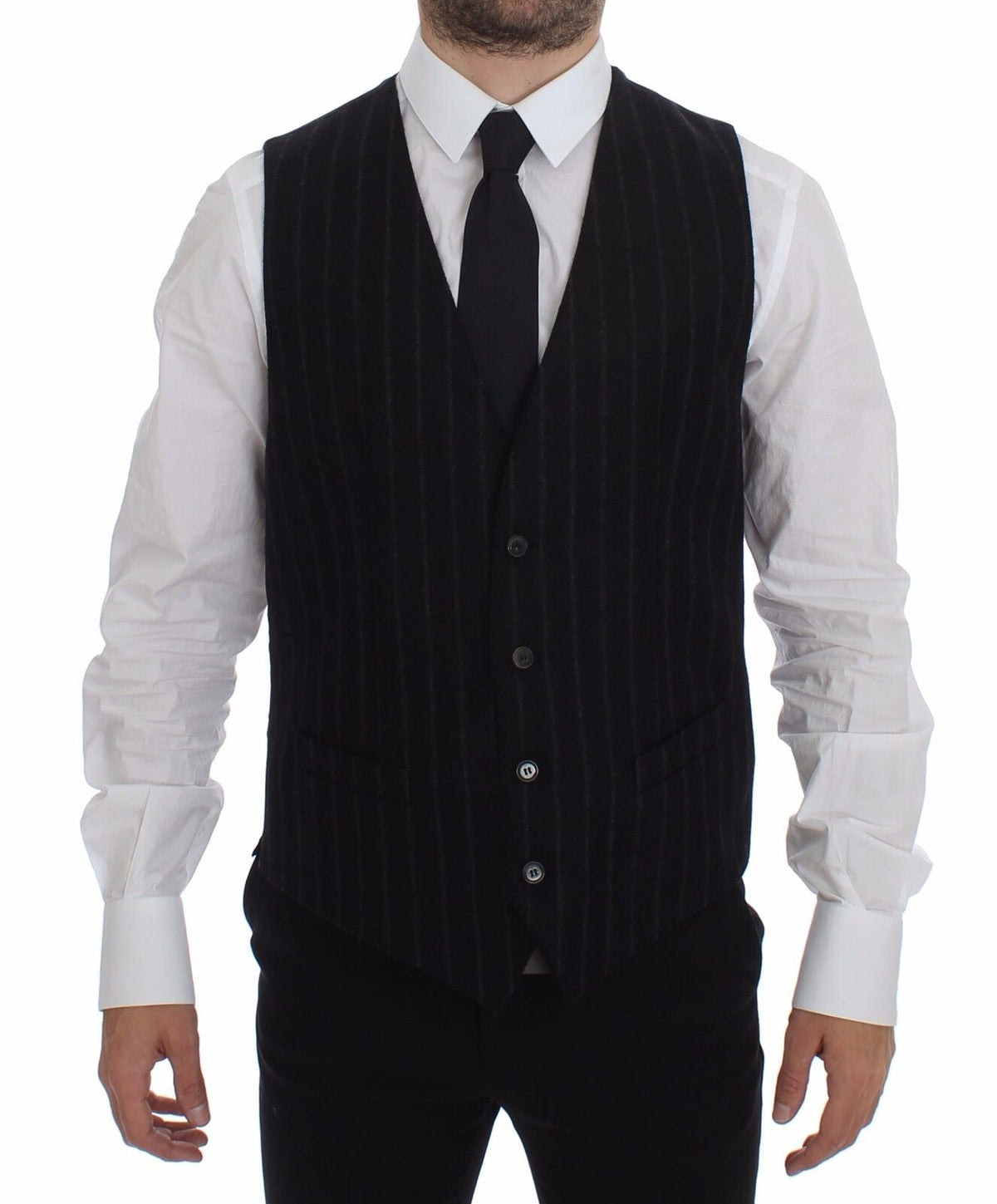 Dolce & Gabbana waistcoats for men in black, product view 1