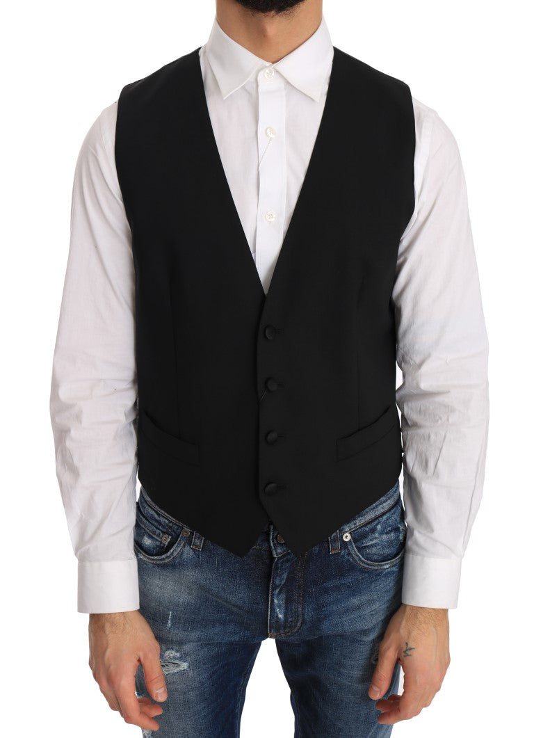 Dolce & Gabbana waistcoats for men in black, product view 1