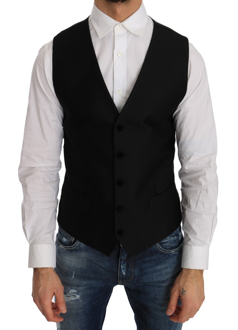 Dolce & Gabbana waistcoats for men in black, product view 1