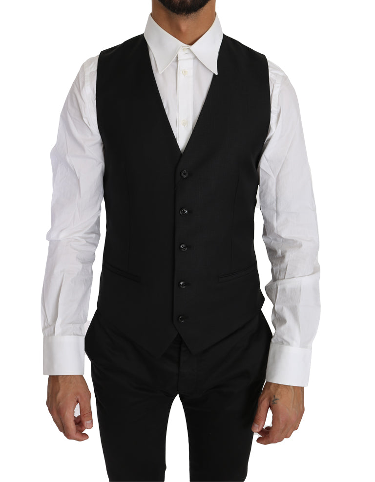 Dolce & Gabbana waistcoats for men in black, product view 1