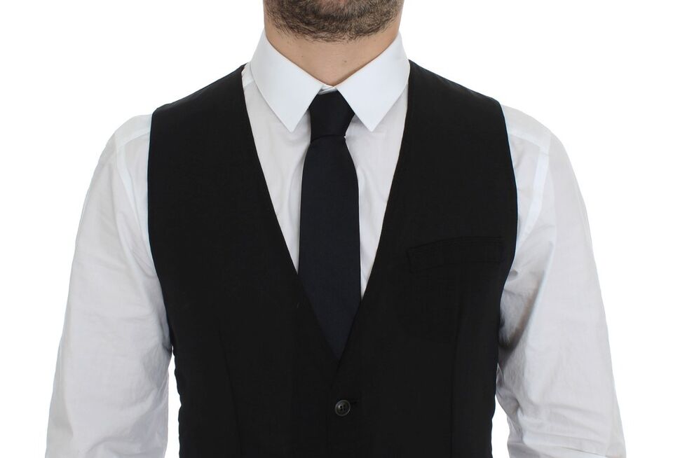 Dolce & Gabbana waistcoats for men in black, product view 2