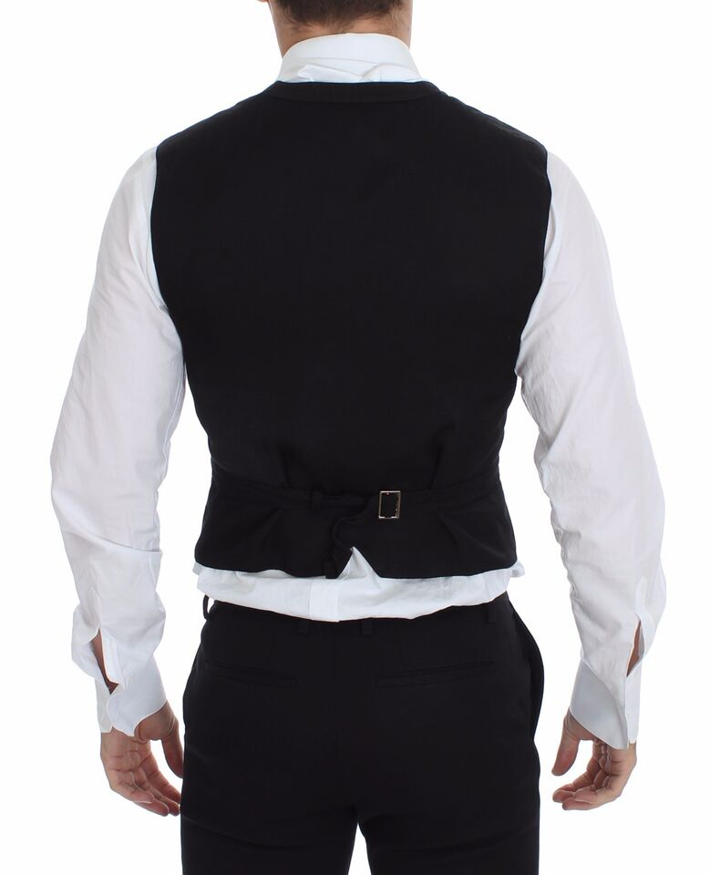Dolce & Gabbana waistcoats for men in black, product view 3
