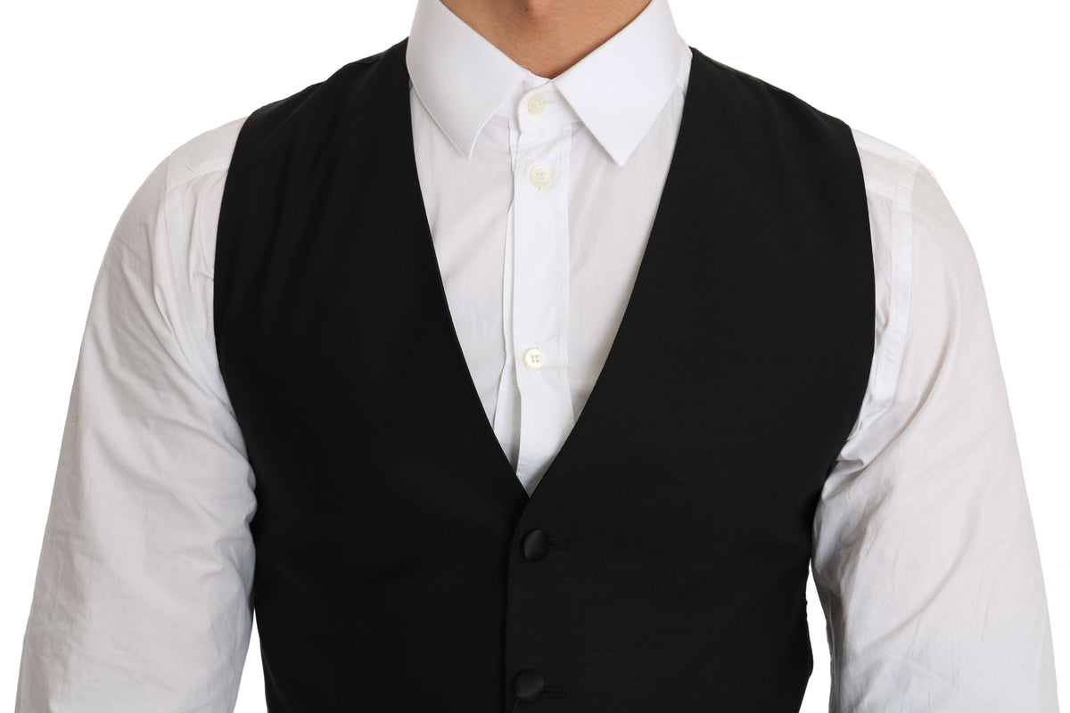 Dolce & Gabbana waistcoats for men in black, product view 3