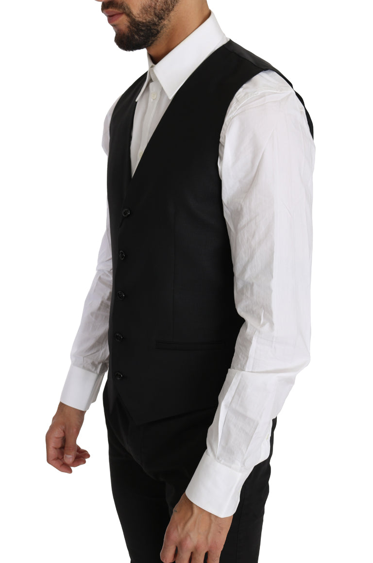 Dolce & Gabbana waistcoats for men in black, product view 3