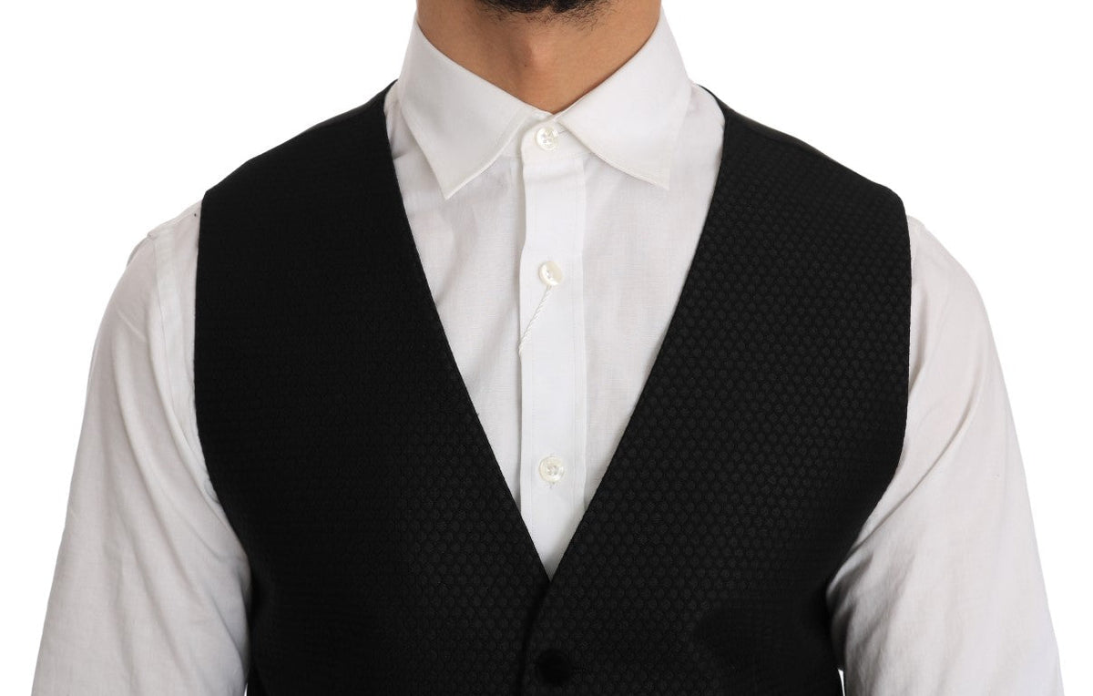 Dolce & Gabbana waistcoats for men in black, product view 4
