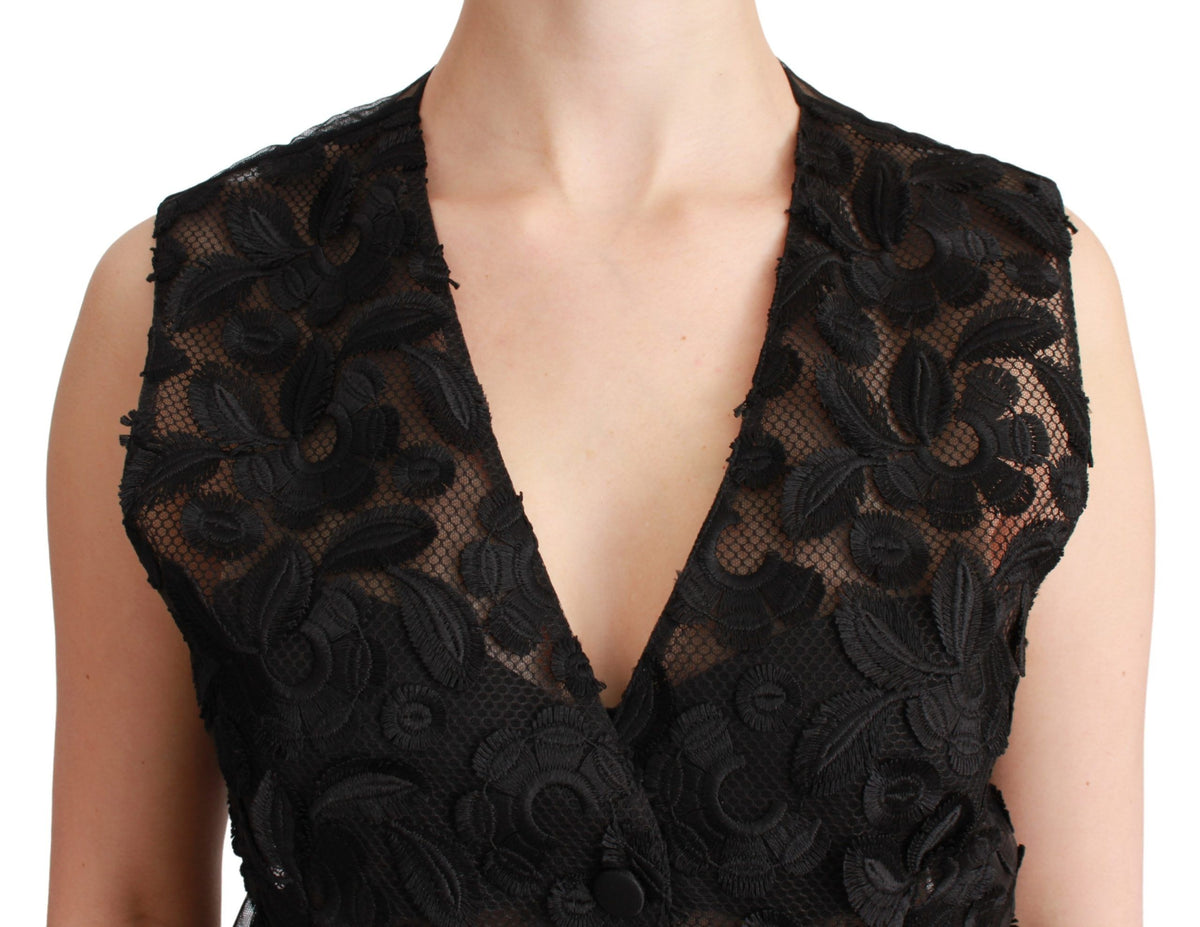 Dolce & Gabbana waistcoats for women in black, product view 5