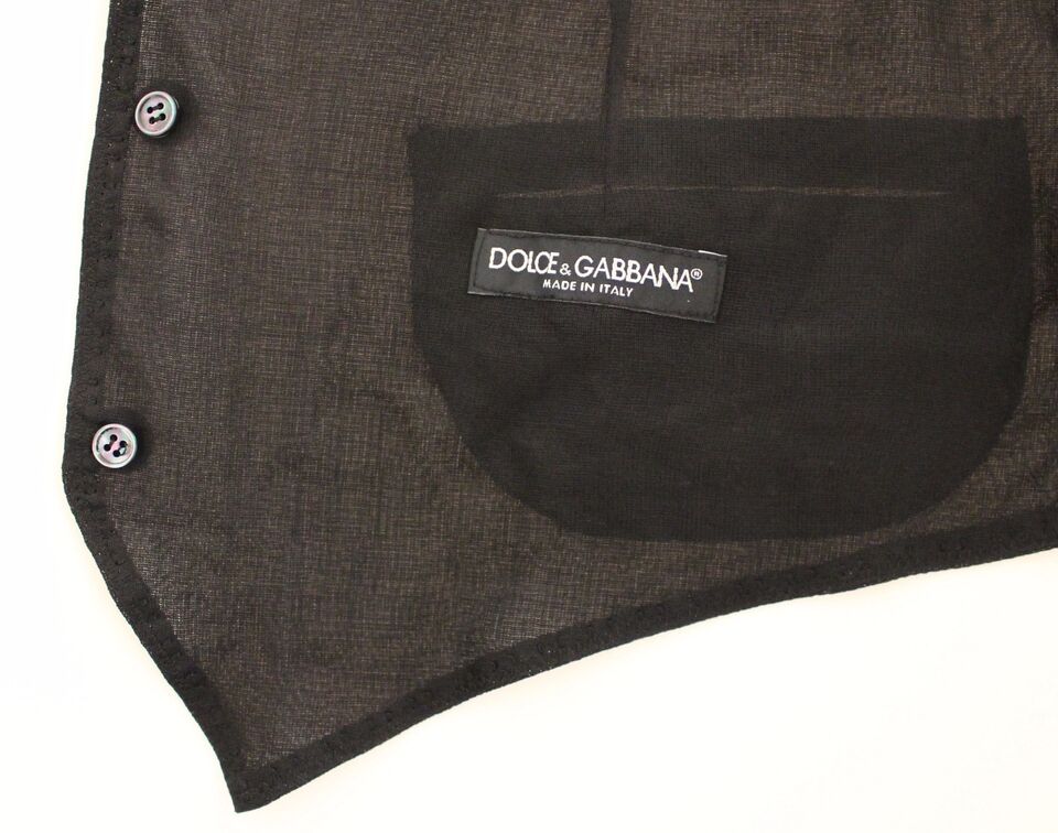Dolce & Gabbana waistcoats for men in black, product view 7