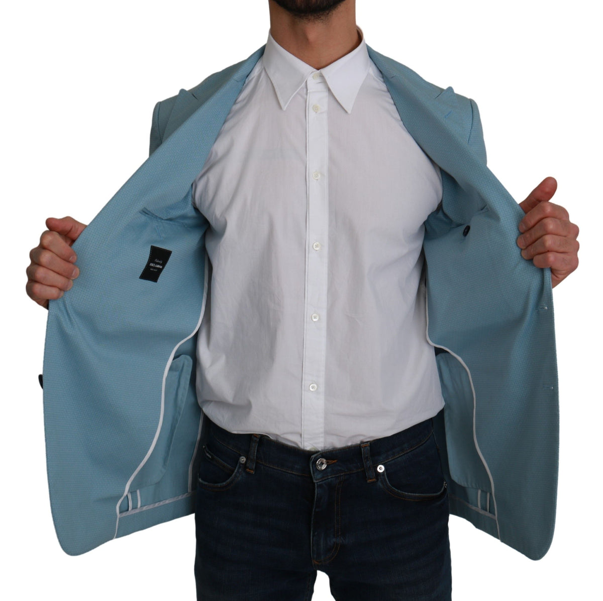 Dolce & Gabbana blazers for men in blue, product view 6