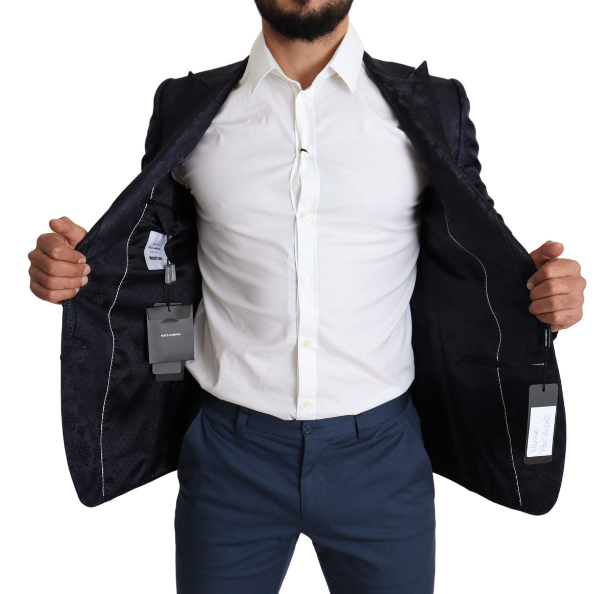 Dolce & Gabbana blazers for men in blue, product view 6