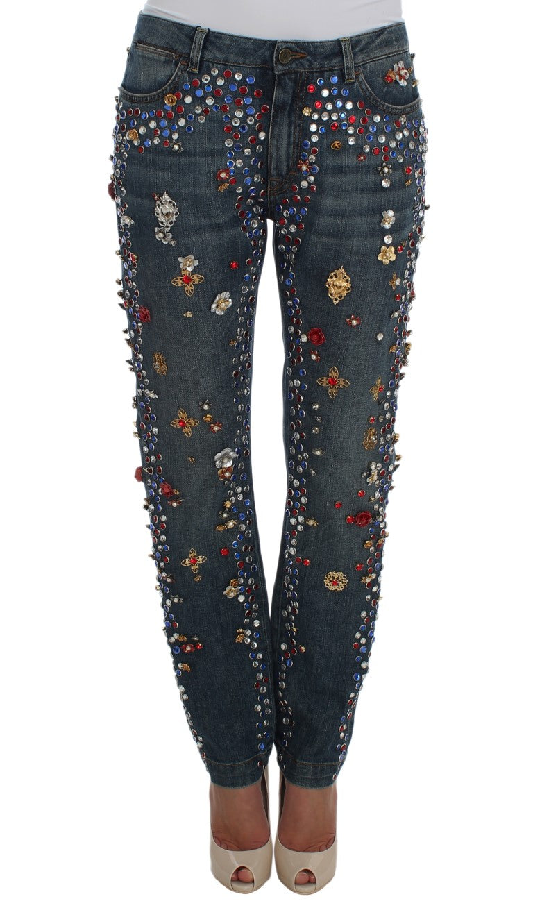 Dolce & Gabbana boyfriend jeans for women in blue, product view 1