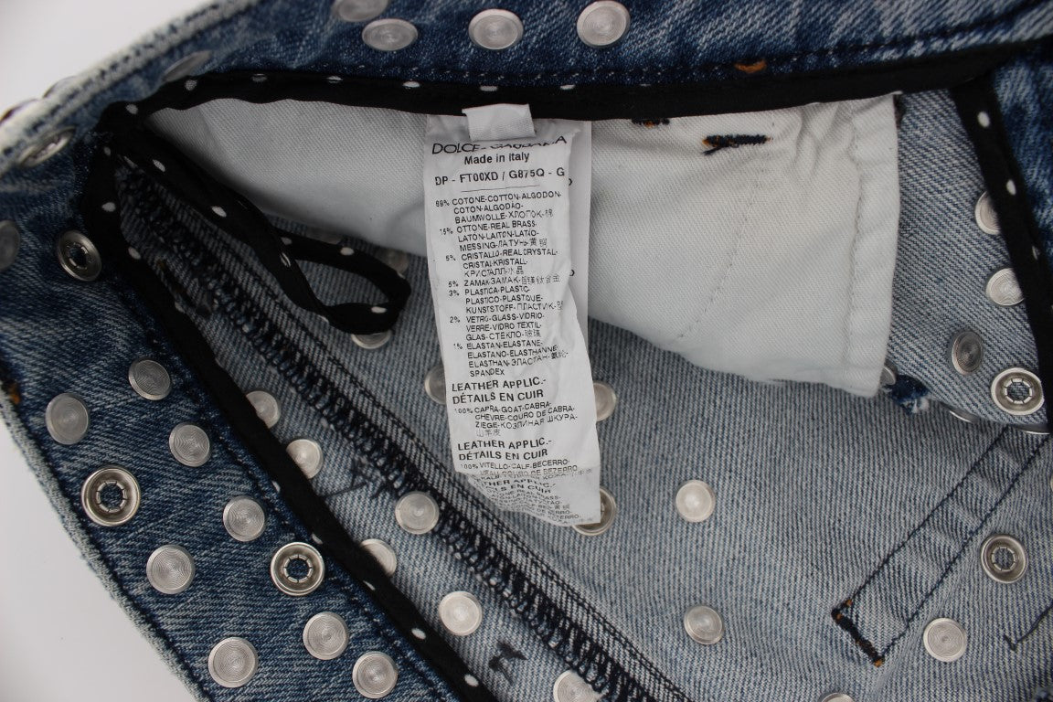 Dolce & Gabbana boyfriend jeans for women in blue, product view 7